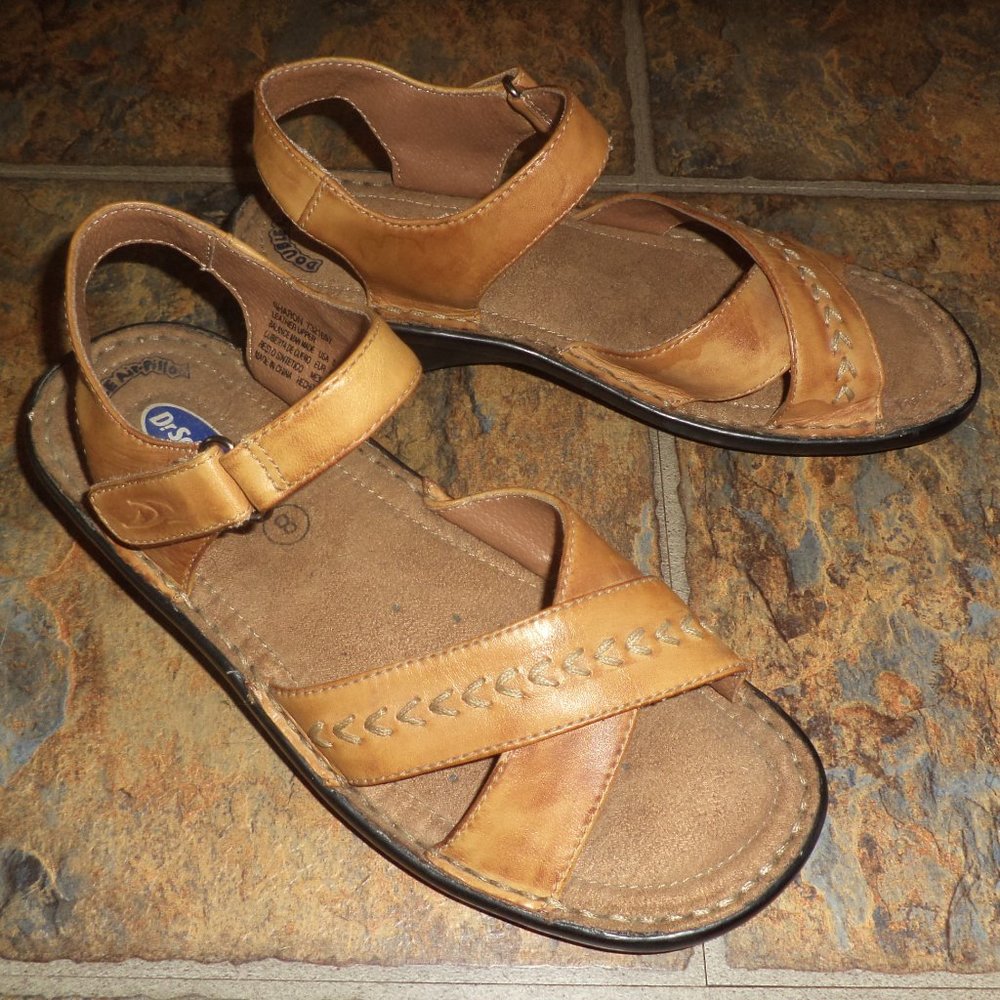 DR. SCHOLL'S brown sandals sz 8M - NEW